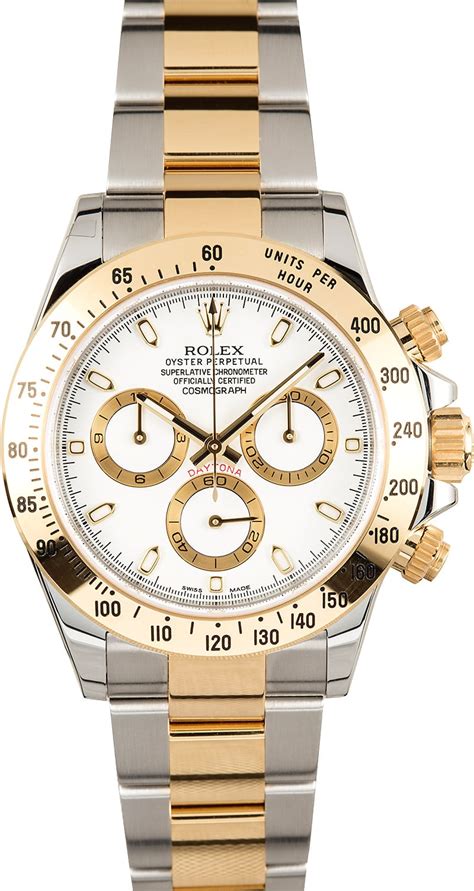 rolex daytona 2 tone white|Rolex daytona two tone 116523.